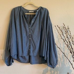 Doen Jane Blouse in Chambray, size M